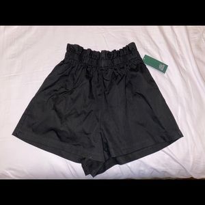 High-Rise Paperbag Waist Shorts